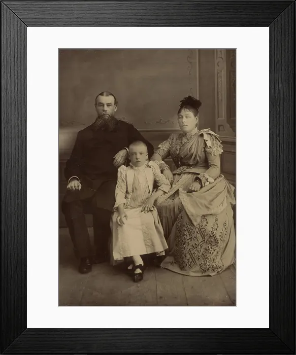 Framed Print : Group photo of the family of merchant Egorov Alexander Mikhailovich, 1880. Creator: Unknown Framed Print : Group photo of the family of merchant Egorov Alexander Mikhailovich, 1880. Creator: Unknown