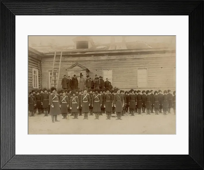 Framed Print : Krasnoyarsk Cossack cavalry sotnya, 1880. Creator: Unknown Framed Print : Krasnoyarsk Cossack cavalry sotnya, 1880. Creator: Unknown