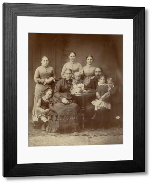 Framed Print : Group photo of Yakov Mamontov's family, 1883. Creator: Unknown Framed Print : Group photo of Yakov Mamontov's family, 1883. Creator: Unknown