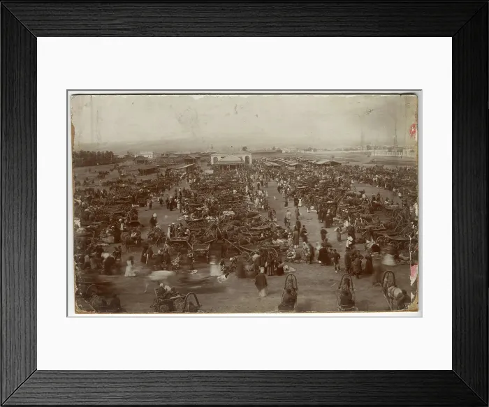 Framed Print : New Bazaar Square at the height of trade, 1865. Creator: Unknown Framed Print : New Bazaar Square at the height of trade, 1865. Creator: Unknown