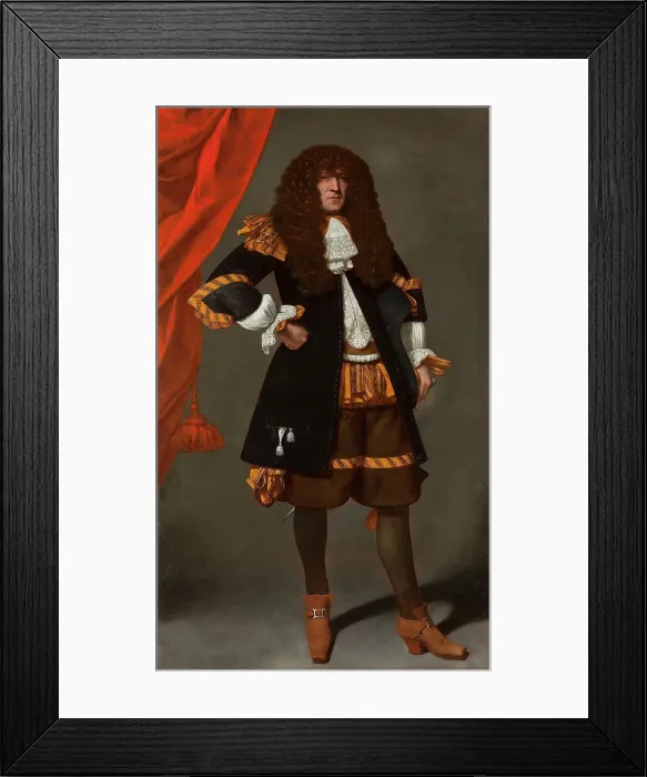 Framed Print : Portrait of a gentleman with a wig. Creator: Ceresa, Carlo (1609-1679) Framed Print : Portrait of a gentleman with a wig. Creator: Ceresa, Carlo (1609-1679)