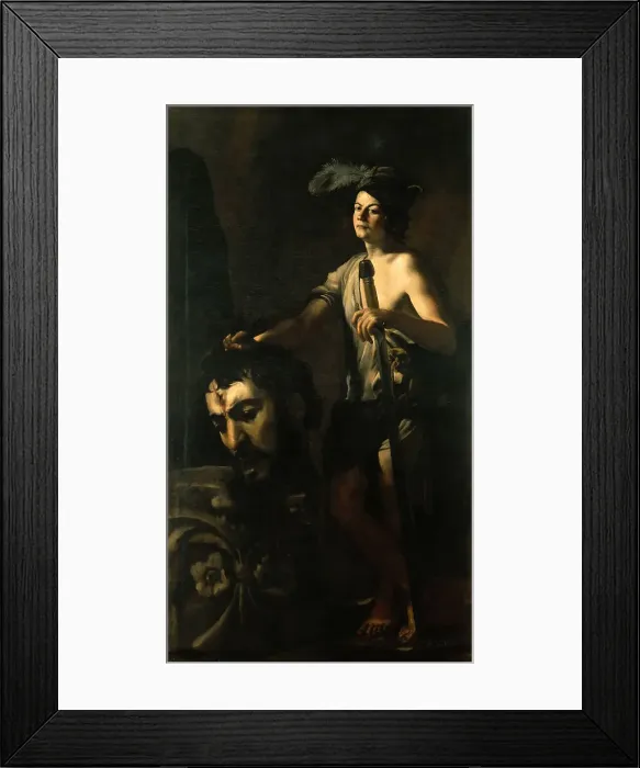 Framed Print : David with the head of Goliath, 1612. Creator: Caracciolo, Giovanni Battista (1578-1635) Framed Print : David with the head of Goliath, 1612. Creator: Caracciolo, Giovanni Battista (1578-1635)