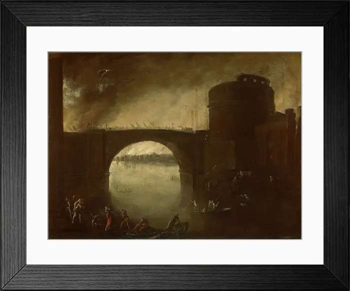 Framed Print : The conquest of Troy, c.1639. Creator: Tassi, Agostino (1578-1644) Framed Print : The conquest of Troy, c.1639. Creator: Tassi, Agostino (1578-1644)