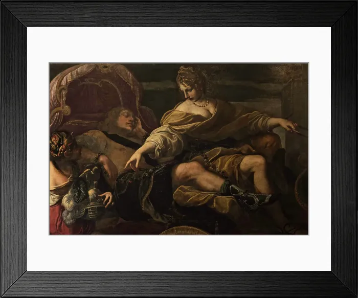 Framed Print : Rinaldo and Armida, First half of the 17th century. Creator: Tiarini, Alessandro (1577-1668) Framed Print : Rinaldo and Armida, First half of the 17th century. Creator: Tiarini, Alessandro (1577-1668)