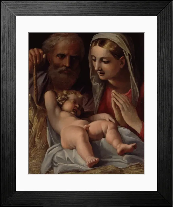 Framed Print : The Holy Family, c.1598. Creator: Carracci, Annibale (1560-1609) Framed Print : The Holy Family, c.1598. Creator: Carracci, Annibale (1560-1609)