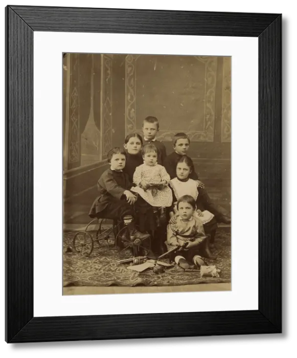 Framed Print : Children of the director of the teacher's seminary Ivan Timofeevich Savenkov, 1888-1889. Creator: Akselrod Framed Print : Children of the director of the teacher's seminary Ivan Timofeevich Savenkov, 1888-1889. Creator: Akselrod