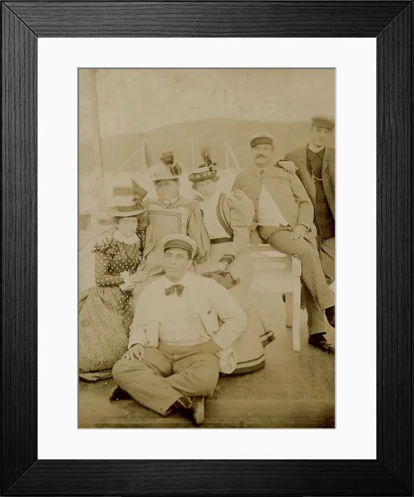 Framed Print : Fedotova GN - actress of the Maly Theatre with her troupe on the steamer Lieutenant Malygin, 1897. Creator: Unknown. Fedotova GN - actress of the Maly Theatre with her troupe on the steamer Lieutenant Malygin, 1897. Creator: Unknown Framed Print : Fedotova GN - actress of the Maly Theatre with her troupe on the steamer Lieutenant Malygin, 1897. Creator: Unknown. Fedotova GN - actress of the Maly Theatre with her troupe on the steamer Lieutenant Malygin, 1897. Creator: Unknown