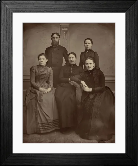 Framed Print : Members of the board of the Vladimir shelter, 1894. Creator: Akselrod Framed Print : Members of the board of the Vladimir shelter, 1894. Creator: Akselrod