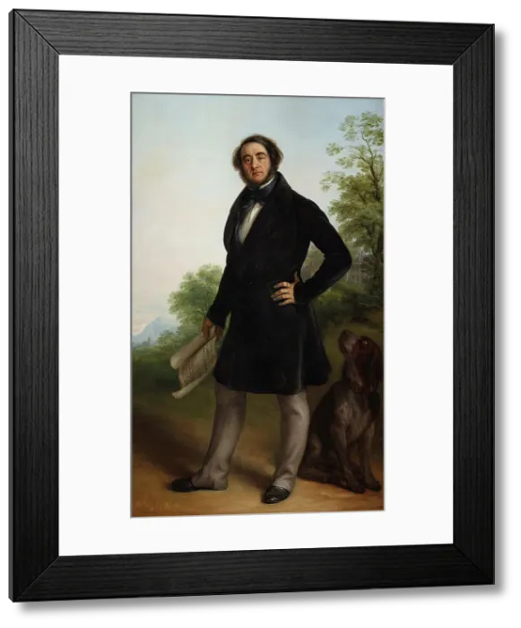 Framed Print : Portrait of Pietro Andrea Spini (1783-1855), after 1832. Creator: Carnovali, Giovanni (1804-1873) Framed Print : Portrait of Pietro Andrea Spini (1783-1855), after 1832. Creator: Carnovali, Giovanni (1804-1873)