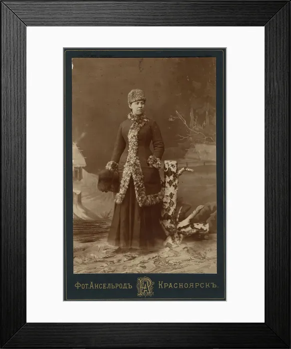 Framed Print : Photo portrait of Antonina Lazarevna Sisina, 1890. Creator: Akselrod Framed Print : Photo portrait of Antonina Lazarevna Sisina, 1890. Creator: Akselrod