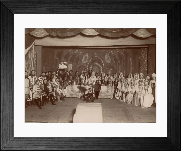 Framed Print : Participants of the production Russian Wedding, Krasnoyarsk amateurs of dramatic art, 1895. Creator: Unknown. Participants of the production Russian Wedding, Krasnoyarsk amateurs of dramatic art, 1895. Creator: Unknown Framed Print : Participants of the production Russian Wedding, Krasnoyarsk amateurs of dramatic art, 1895. Creator: Unknown. Participants of the production Russian Wedding, Krasnoyarsk amateurs of dramatic art, 1895. Creator: Unknown