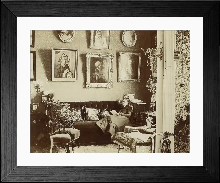 Framed Print : Part of a drawing room in the house of Evdokia Petrovna Kuznetsova, 1890. Creator: Unknown Framed Print : Part of a drawing room in the house of Evdokia Petrovna Kuznetsova, 1890. Creator: Unknown