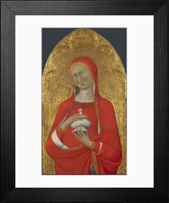 Framed Print : Saint Mary Magdalene, c.1350. Creator: Master of the Madonna of the Palazzo Venezia (active 1340-1360) Framed Print : Saint Mary Magdalene, c.1350. Creator: Master of the Madonna of the Palazzo Venezia (active 1340-1360)