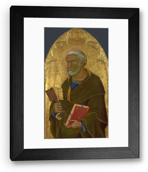 Framed Print : Saint Peter, c.1350. Creator: Master of the Madonna of the Palazzo Venezia (active 1340-1360) Framed Print : Saint Peter, c.1350. Creator: Master of the Madonna of the Palazzo Venezia (active 1340-1360)