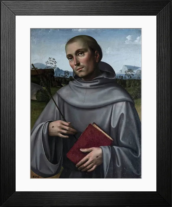 Framed Print : Saint Francis of Assisi, 15th century. Creator: Francia, Francesco (1450-1517) Framed Print : Saint Francis of Assisi, 15th century. Creator: Francia, Francesco (1450-1517)