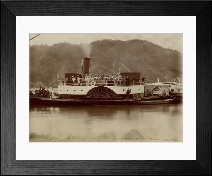Framed Print : Walking on the steamer Lieutenant Malygin G.N. Fedotova and members of her group...1897. Creator: Unknown. Walking on the steamer Lieutenant Malygin G.N. Fedotova and members of her group...1897. Creator: Unknown Framed Print : Walking on the steamer Lieutenant Malygin G.N. Fedotova and members of her group...1897. Creator: Unknown. Walking on the steamer Lieutenant Malygin G.N. Fedotova and members of her group...1897. Creator: Unknown