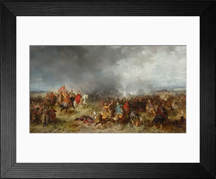 Framed Print : The Battle of Chocim 1621, 1867. Creator: Brandt, Jozef (1841-1915) Framed Print : The Battle of Chocim 1621, 1867. Creator: Brandt, Jozef (1841-1915)