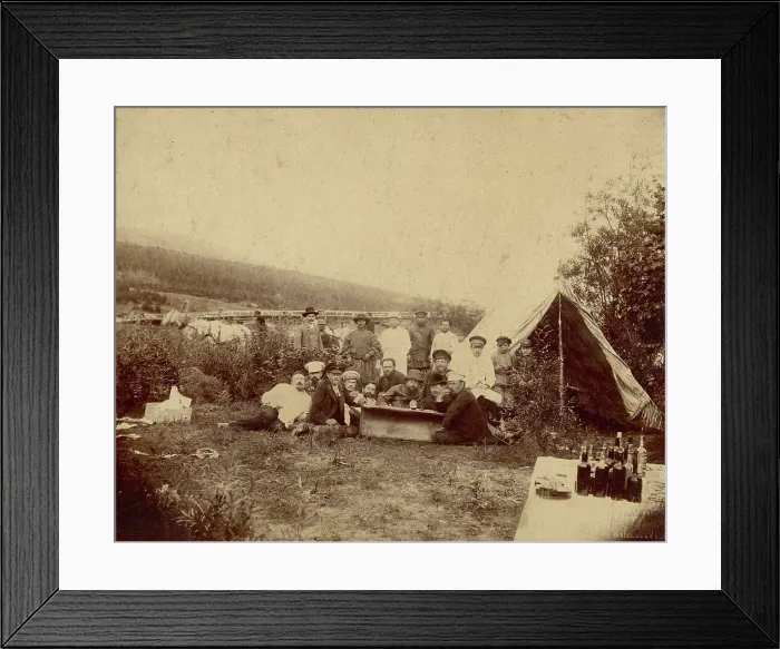 Framed Print : Picnic at the Uspenskii Mine, 1890. Creator: Unknown Framed Print : Picnic at the Uspenskii Mine, 1890. Creator: Unknown