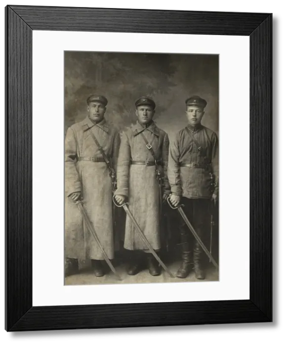 Framed Print : IV Golovin with colleagues, 1880. Creator: Unknown Framed Print : IV Golovin with colleagues, 1880. Creator: Unknown