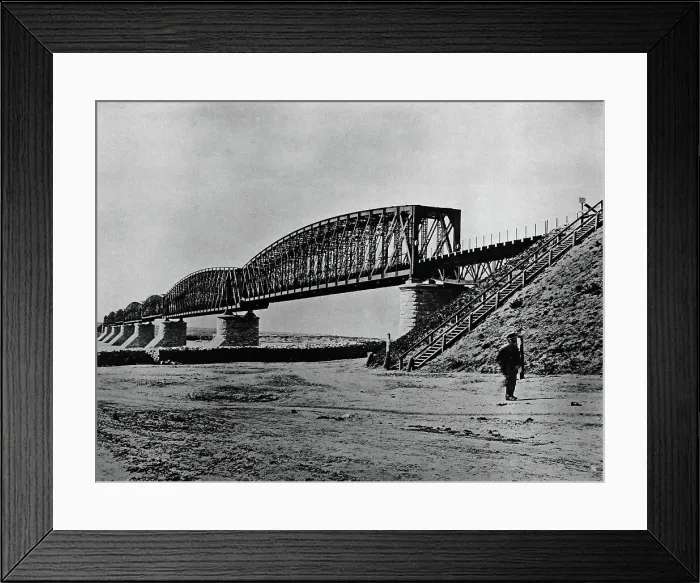 Framed Print : West Siberian Railroad. Bridge Over the Ob River. 360 Sazhens (0.5 Mile) Long. Main View, 1892-1896 Creator: Unknown Framed Print : West Siberian Railroad. Bridge Over the Ob River. 360 Sazhens (0.5 Mile) Long. Main View, 1892-1896 Creator: Unknown