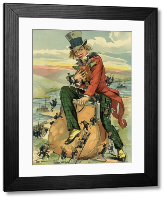Framed Print : Attack on Port Money, 1904. Creator: Unknown Framed Print : Attack on Port Money, 1904. Creator: Unknown