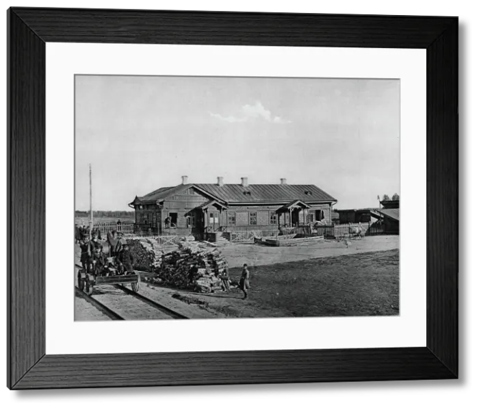 Framed Print : West-Siberian Railroad. Station of the Fifth Class, Vargashi, 1892-1896. Creator: Unknown Framed Print : West-Siberian Railroad. Station of the Fifth Class, Vargashi, 1892-1896. Creator: Unknown