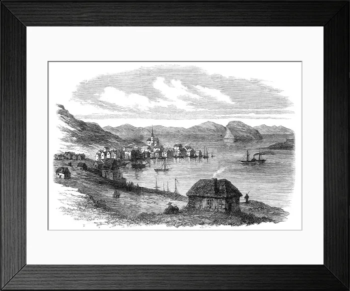 Framed Print : Hammerfest, in Norway, lately visited by Prince Alfred, 1864. Creator: Unknown Framed Print : Hammerfest, in Norway, lately visited by Prince Alfred, 1864. Creator: Unknown