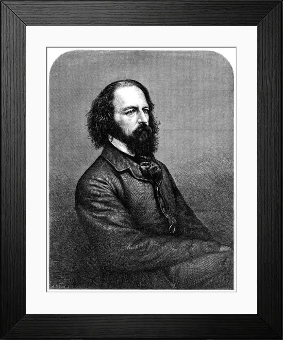 Framed Print : Alfred Tennyson, the Poet Laureate, 1864. Creator: Mason Jackson Framed Print : Alfred Tennyson, the Poet Laureate, 1864. Creator: Mason Jackson