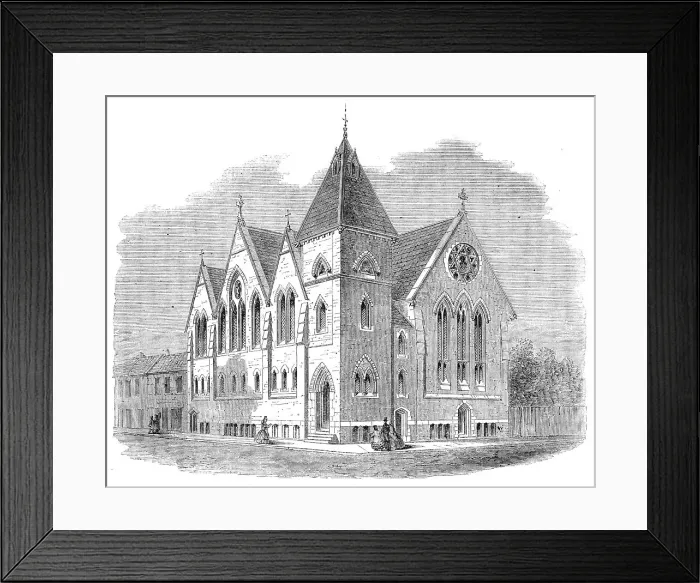 Framed Print : St. Paul's Working Men's Church, Birkenhead, 1864. Creator: Unknown Framed Print : St. Paul's Working Men's Church, Birkenhead, 1864. Creator: Unknown