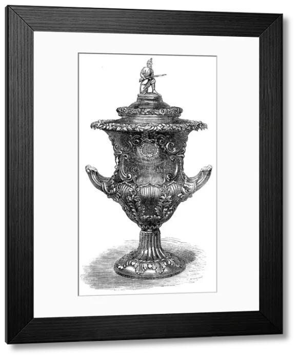Framed Print : The St. Clement Danes Rifle Challenge Cup, won by Captain Scrivener, 1864. Creator: Unknown Framed Print : The St. Clement Danes Rifle Challenge Cup, won by Captain Scrivener, 1864. Creator: Unknown