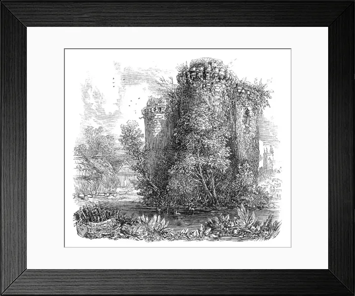 Framed Print : The British Association at Bath: Nunney Castle, 1864. Creator: Unknown Framed Print : The British Association at Bath: Nunney Castle, 1864. Creator: Unknown