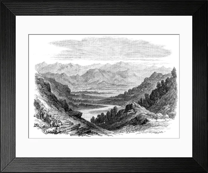 Framed Print : Expedition against the hill tribes on the Punjaub Frontier, 1864. Creator: Unknown