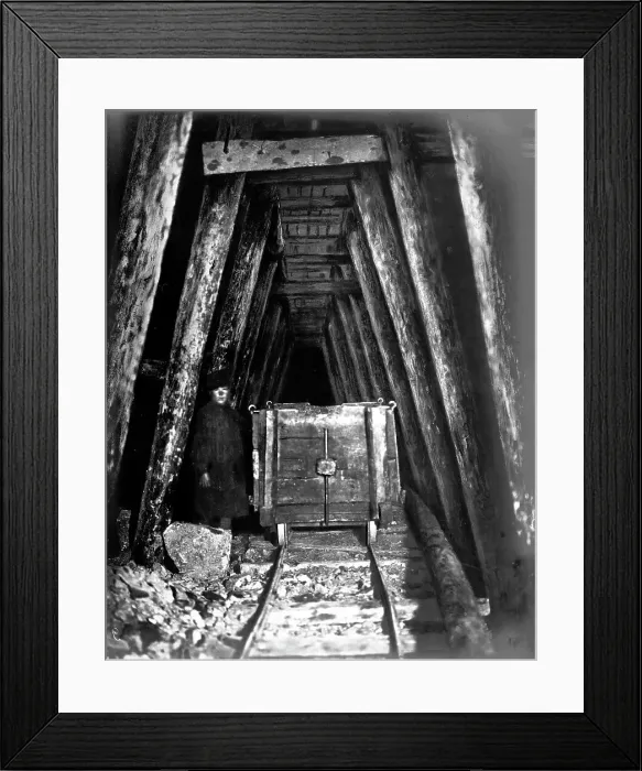Framed Print : Working in the Tunnell, 1900-1904. Creator: Unknown Framed Print : Working in the Tunnell, 1900-1904. Creator: Unknown