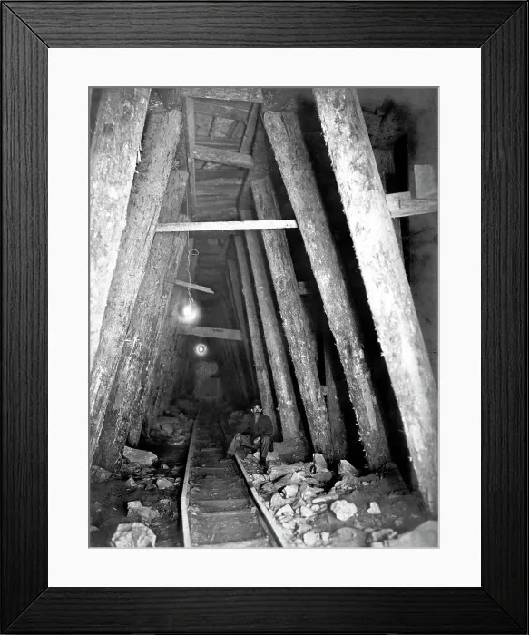 Framed Print : Construction of a Tunnel, 1900-1904. Creator: Unknown Framed Print : Construction of a Tunnel, 1900-1904. Creator: Unknown