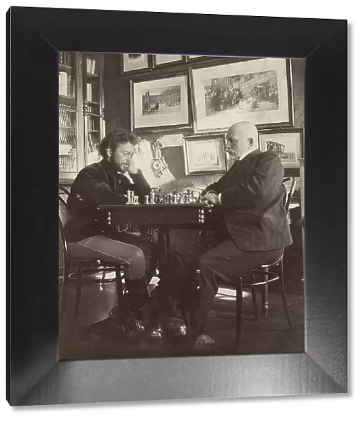 Chess game, 1909. Creator: Unknown