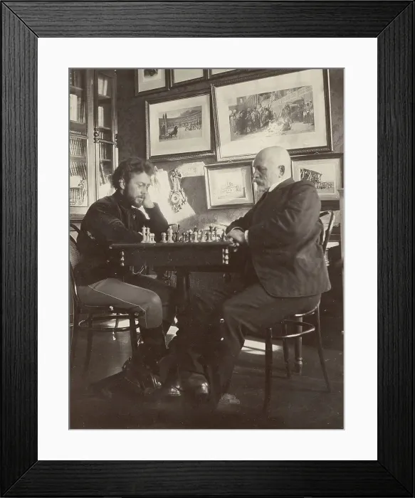 Framed Print : Chess game, 1909. Creator: Unknown Framed Print : Chess game, 1909. Creator: Unknown