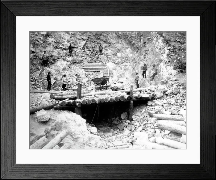 Framed Print : Construction of a Tunnel, 1900-1904. Creator: Unknown Framed Print : Construction of a Tunnel, 1900-1904. Creator: Unknown