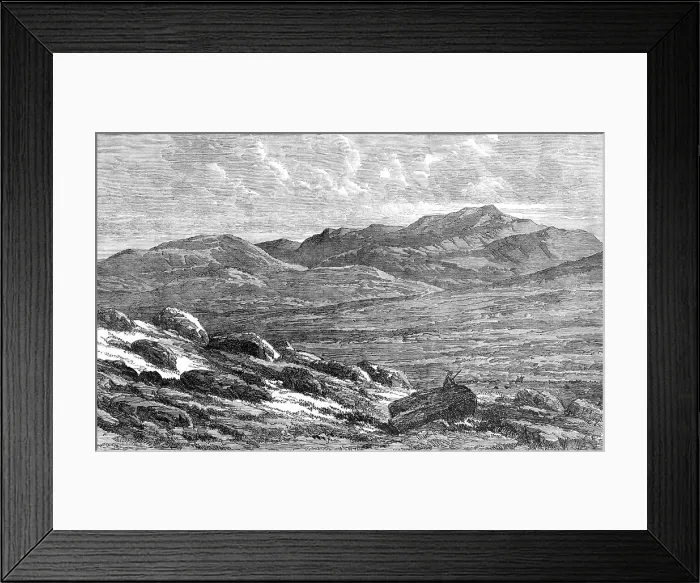 Framed Print : The Scottish Highlands near Balmoral - view of Lochnagar, 1864. Creator: Unknown Framed Print : The Scottish Highlands near Balmoral - view of Lochnagar, 1864. Creator: Unknown