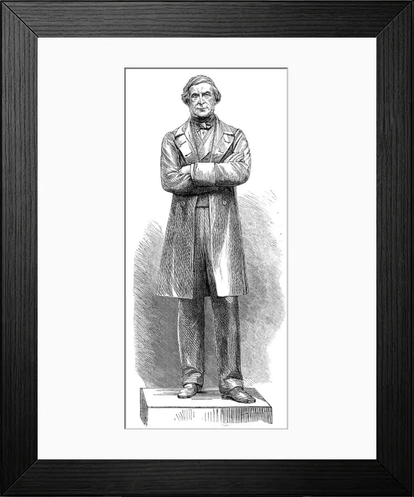 Framed Print : Statue of the late Sir G. C. Lewis at Hereford, by Baron Marochetti, 1864. Creator: Unknown Framed Print : Statue of the late Sir G. C. Lewis at Hereford, by Baron Marochetti, 1864. Creator: Unknown