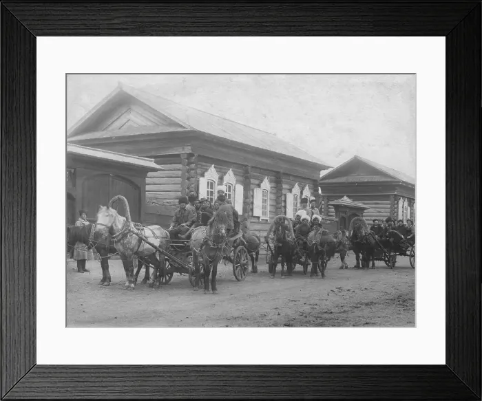 Framed Print : Holiday festivities, 1900. Creator: Unknown Framed Print : Holiday festivities, 1900. Creator: Unknown