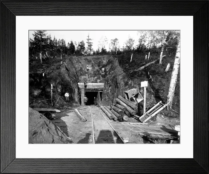 Framed Print : Lower Part of the Tunnel at Verst 36, 1900-1904. Creator: Unknown Framed Print : Lower Part of the Tunnel at Verst 36, 1900-1904. Creator: Unknown