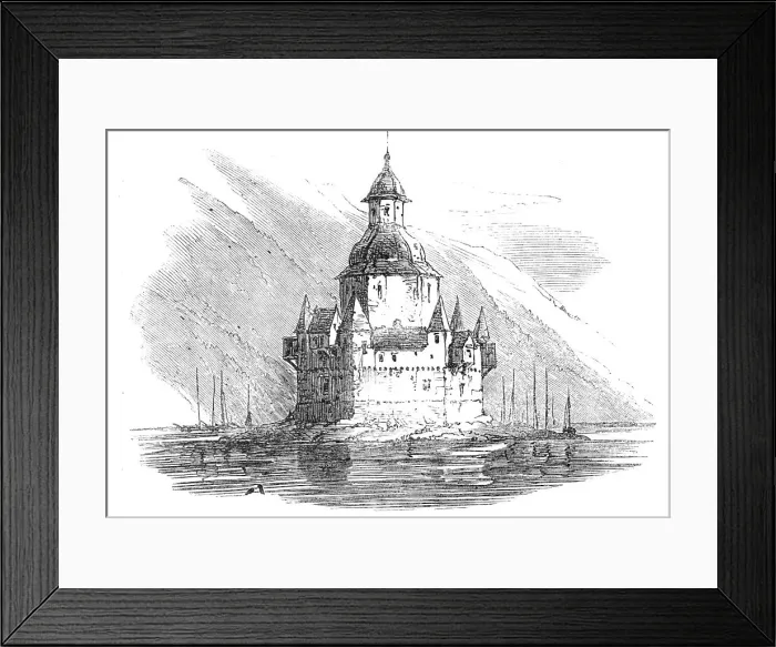 Framed Print : The Rhine: the Pfalz, 1864. Creator: Unknown Framed Print : The Rhine: the Pfalz, 1864. Creator: Unknown