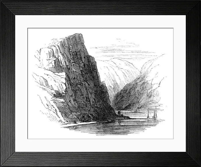 Framed Print : The Rhine: the Lurleiberg, 1864. Creator: Unknown Framed Print : The Rhine: the Lurleiberg, 1864. Creator: Unknown