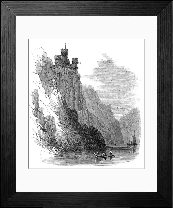 Framed Print : The Rhine: Rheinstein, 1864. Creator: Unknown Framed Print : The Rhine: Rheinstein, 1864. Creator: Unknown