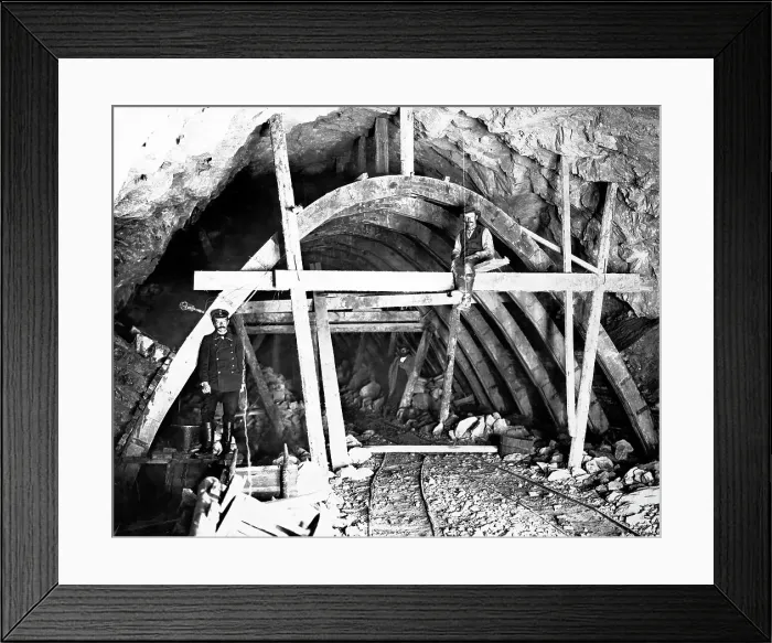 Framed Print : Tunnel Number 30 at Verst 59. Walling, 1900-1904. Creator: Unknown Framed Print : Tunnel Number 30 at Verst 59. Walling, 1900-1904. Creator: Unknown