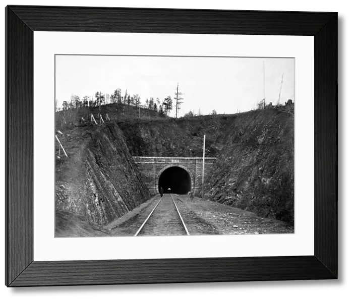 Framed Print : Tunnel Number 12 at Verst 36 with a Length of 365 Sazhens, 1900-1904. Creator: Unknown Framed Print : Tunnel Number 12 at Verst 36 with a Length of 365 Sazhens, 1900-1904. Creator: Unknown