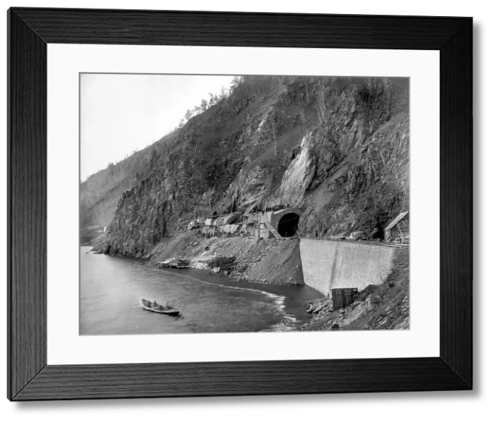 Framed Print : Construction of an Underpass at Verst 15, 1900-1904. Creator: Unknown Framed Print : Construction of an Underpass at Verst 15, 1900-1904. Creator: Unknown