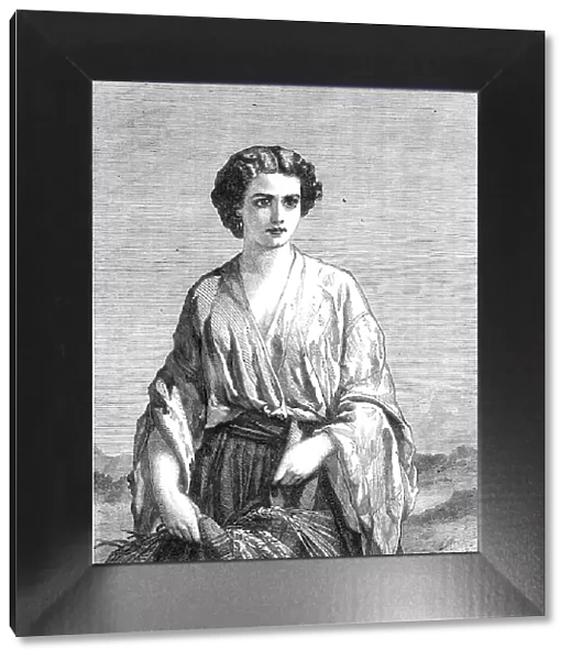 'Ruth', by A. Johnston, from the exhibition of the British Institution, 1864. Creator: W Thomas. 'Ruth', by A. Johnston, from the exhibition of the British Institution, 1864. Creator: W Thomas