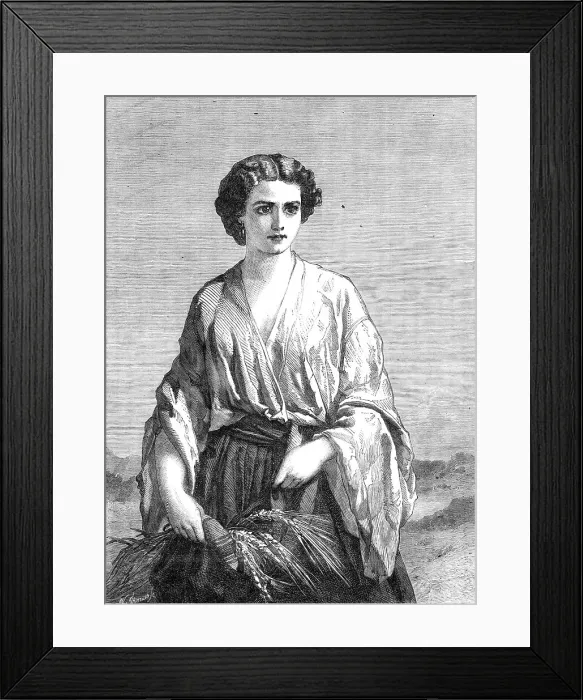 Framed Print : Ruth, by A. Johnston, from the exhibition of the British Institution, 1864. Creator: W Thomas. Ruth, by A. Johnston, from the exhibition of the British Institution, 1864. Creator: W Thomas Framed Print : Ruth, by A. Johnston, from the exhibition of the British Institution, 1864. Creator: W Thomas. Ruth, by A. Johnston, from the exhibition of the British Institution, 1864. Creator: W Thomas