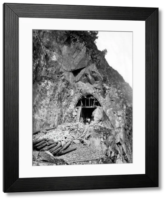 Framed Print : Construction of a Tunnel N 38 at Verst 38, 1900-1904. Creator: Unknown Framed Print : Construction of a Tunnel N 38 at Verst 38, 1900-1904. Creator: Unknown